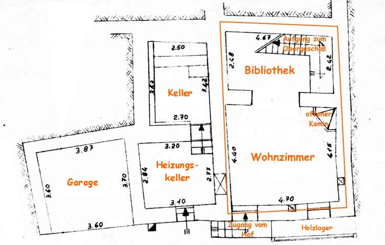 Grundriss Untergescho�